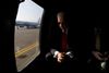 Joe Biden sitting on plane.