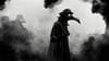 Doctor in plague mask.