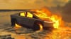 Burning Cybertruck