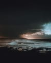 Storm on the ocean.